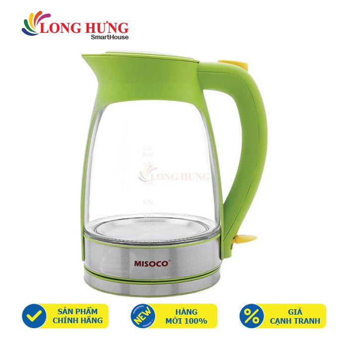 Bình đun siêu tốc Misoco 1.7 lít MSK-18SG - Hàng chính hãng