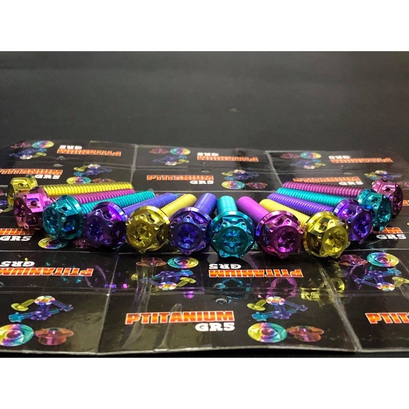 Ốc titan 8li15 20 25 30 40 50 60 mẫu đầu Salaya (giữ chảng ba Sonic, Raider 8li25 8li60 8 li 25 6