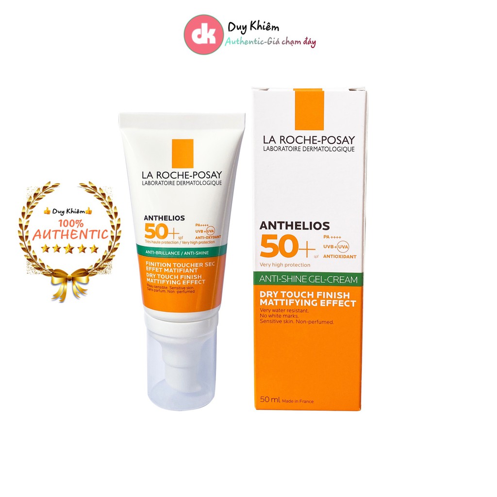 Kem Chống Nắng La Roche-Posay Anthelios Anti-shine Gel-cream Dry Touch Finish Mattifying Effect SPF 50+ 50ml | BigBuy360 - bigbuy360.vn
