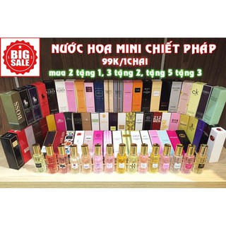 Nước hoa mini, nước hoa chiết dành cho cả nam và nữ