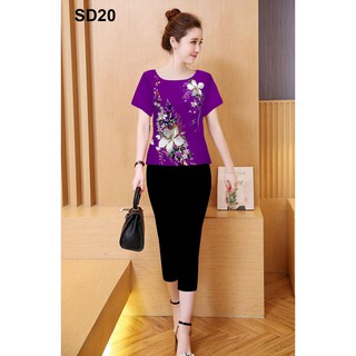Set bộ đồ lửng nữ mặc nhà cực đep