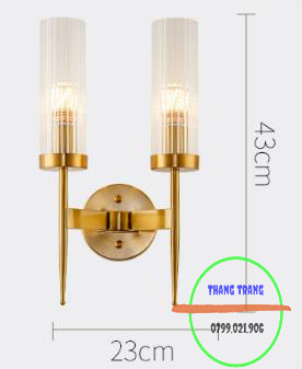 Đèn Gắn đèn vách Tường Cao Cấp Trang Trí Cổ Điển decor - Tặng Kèm Bóng Led E14