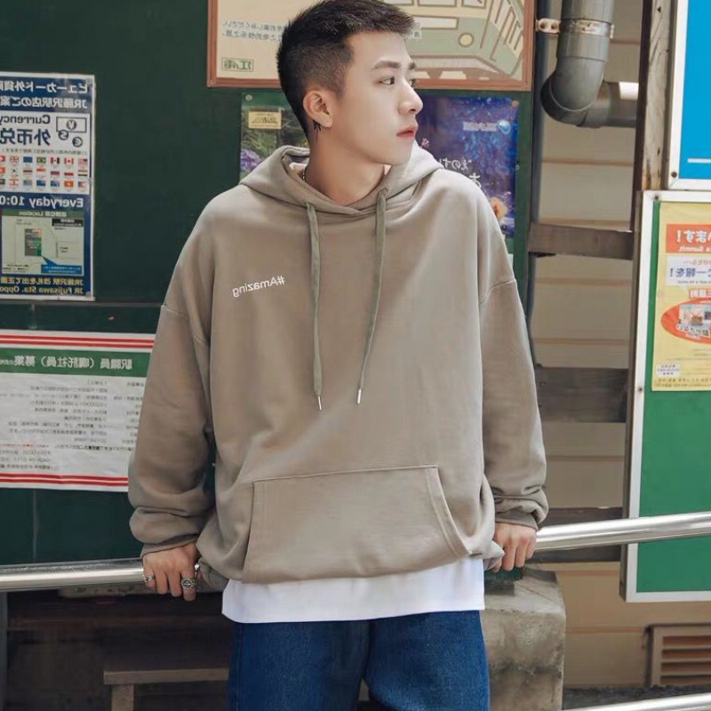 Áo hoodie dáng rộng in chữ phong cách Hip Hop thời trang thu đông 2019 dành cho nam | BigBuy360 - bigbuy360.vn