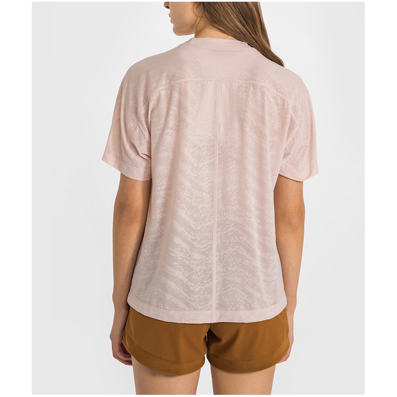 Áo tập thể thao ngắn tay All Yours Boyfriend Tee *Veil - Áo phông cộc tay thể thao Lulu không logo