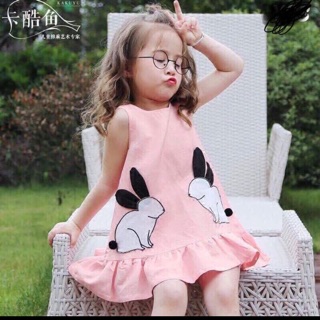 Váy thỏ cực xinh cho bé gái