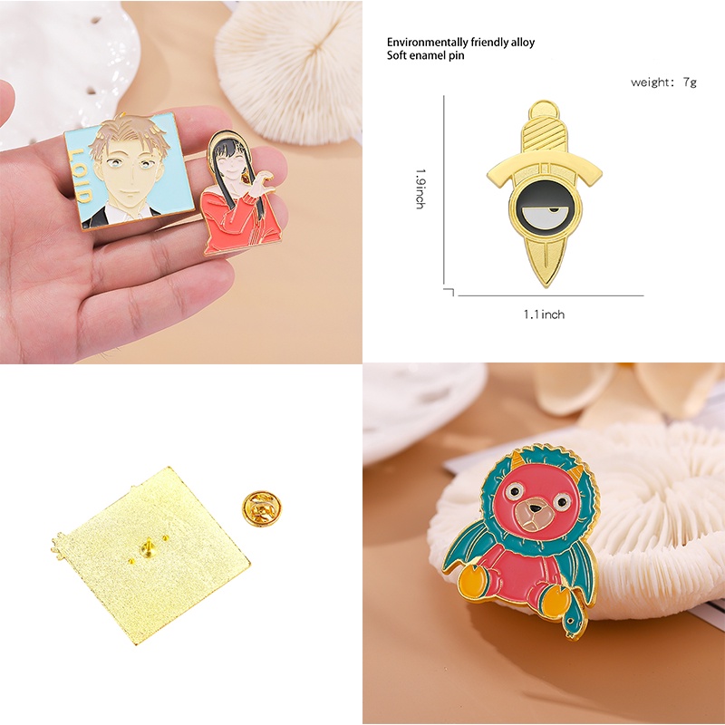 Huy Hiệu Cài Áo Hình Gấu Bông Hoạt Hình 21 Phong Cách