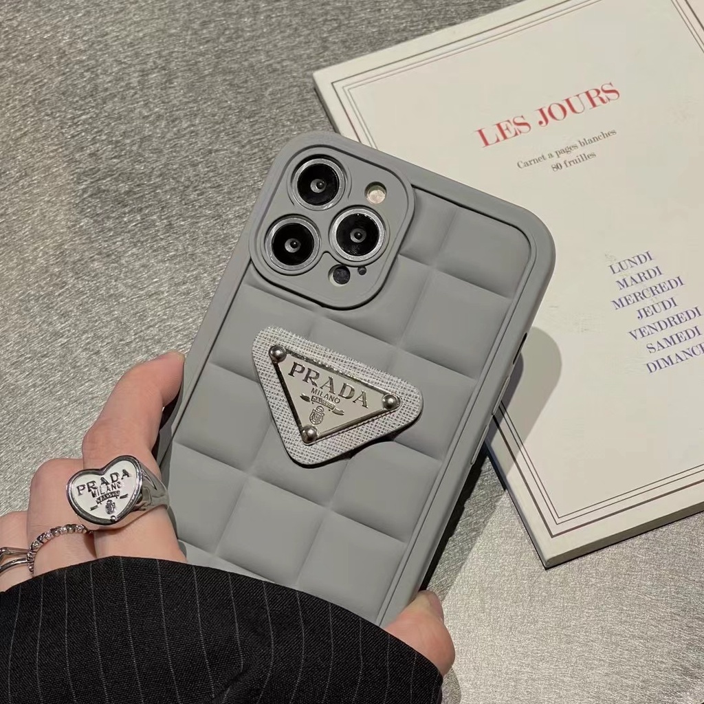 Ốp Điện Thoại In Logo Prada Cao Cấp Cho iphone 14 pro max 13 pro max 12 pro max 11 pro max xs max xr x