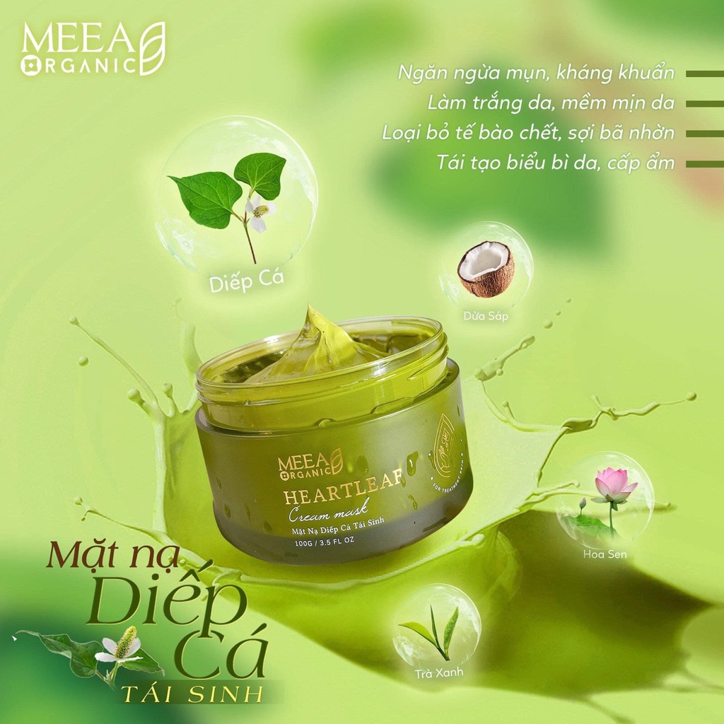 MẶT NẠ DIẾP CÁ TÁI SINH MEEA ORGANIC CHÍNH HÃNG