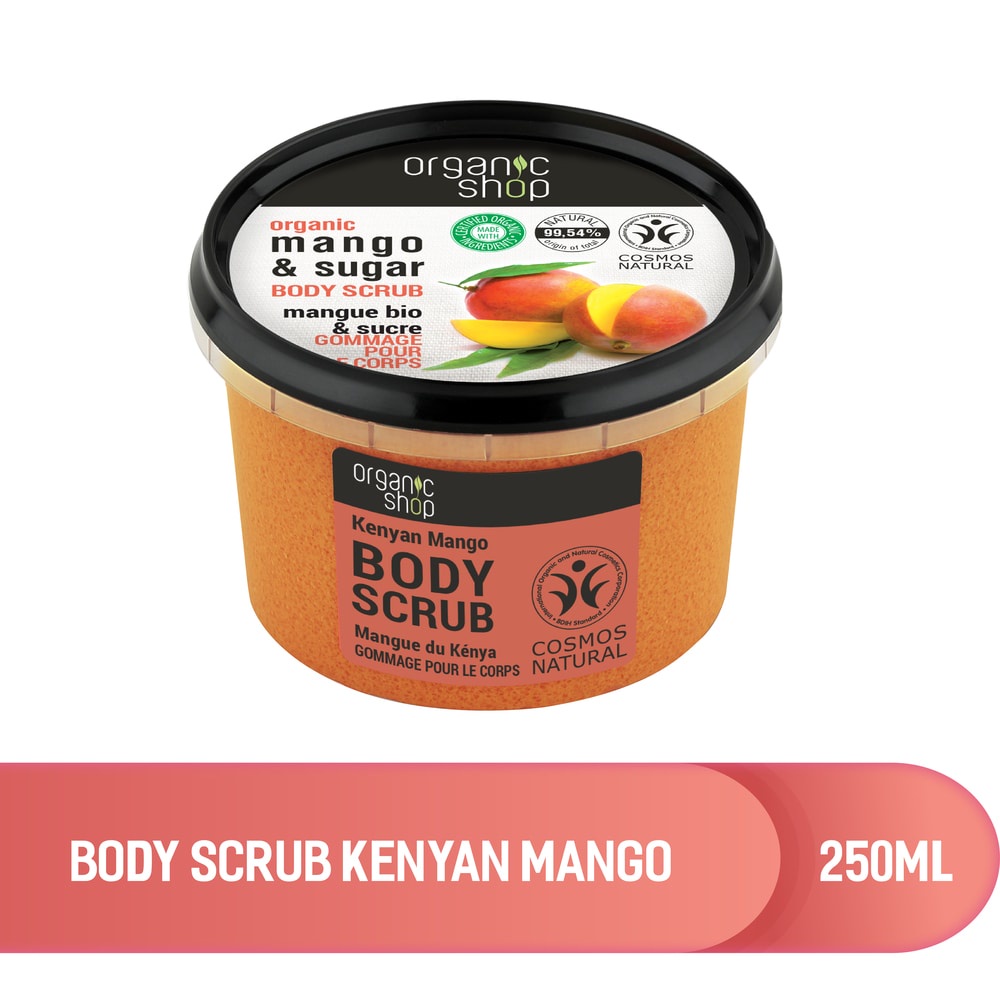 Tẩy Tế Bào Chết Body Organic Shop Xoài Kenyan 250ml