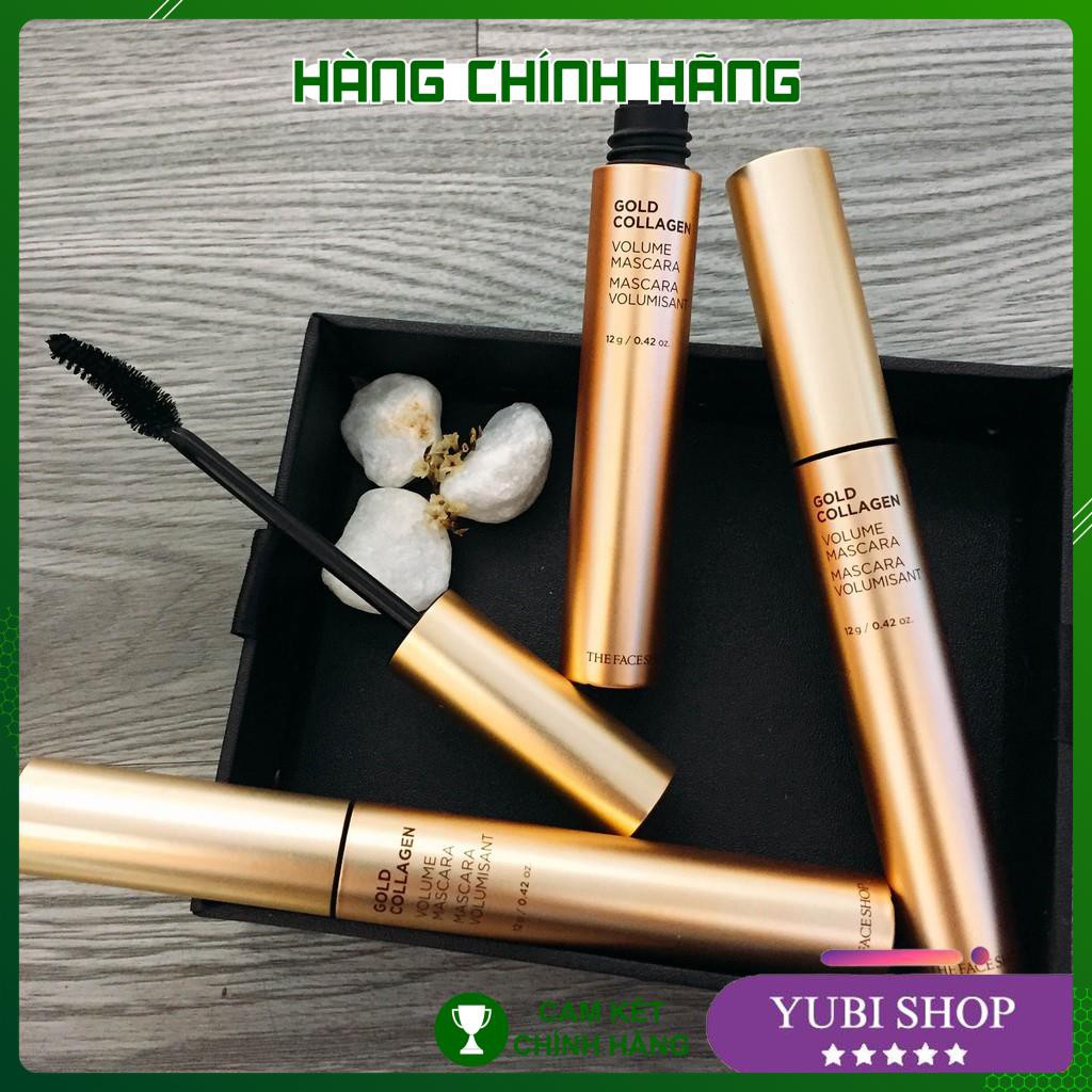 Mascara Kiêm Dưỡng Mi Gold Collagen Volume Mascara Fmgt The Face Shop Chính Hãng - Hàn Quốc  - Hot