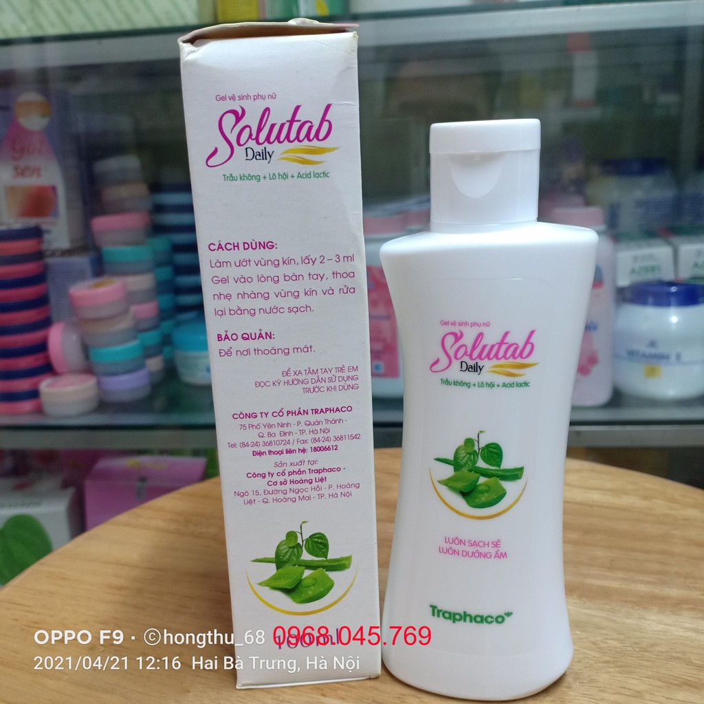 Dung dịch vệ sinh phụ nữ Solutab Daily 100ml