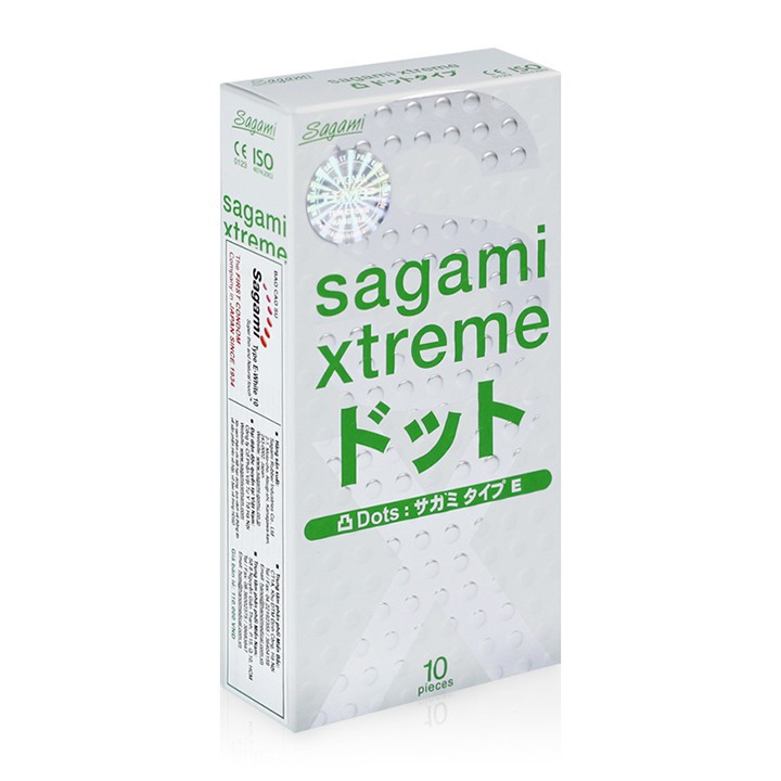 Bao Cao Su SAGAMI XTREME Gai Gân Siêu Mỏng Hộp 10 Cái