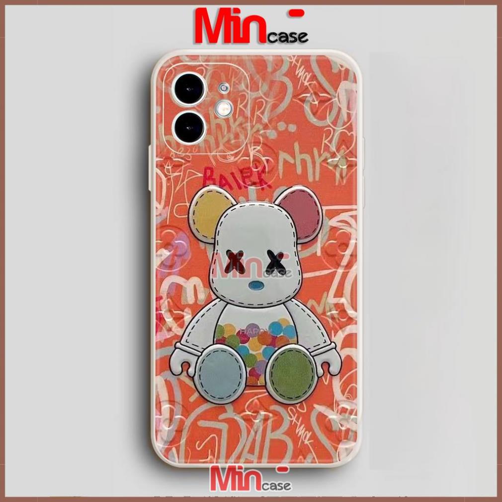 Ốp lưng iPhone Kaws cạnh viền vuông silicon dẻo cho iphone 6/6s/7/8/X/XS/XR/11/12/13 Pro Plus Max cute dễ thương