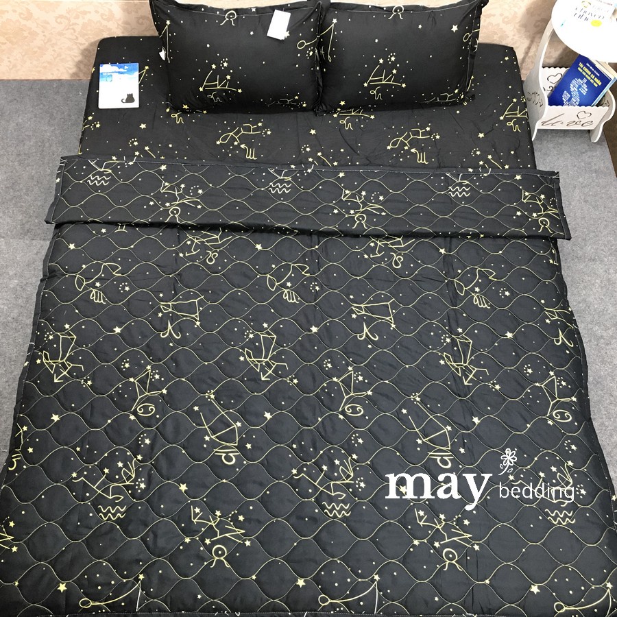 Set 4 món chăn hè Maybedding kèm ga giường và vỏ gối nằm đủ kích thước giường nệm