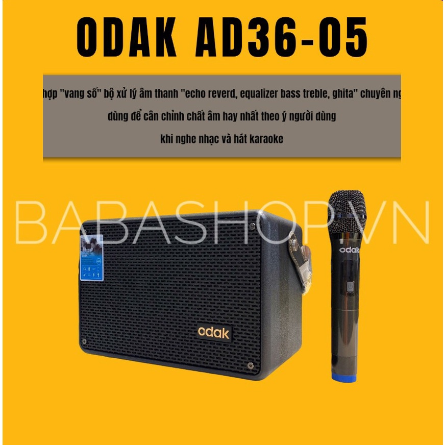 LOA KARAOKE MINI ODAK AD36-05, AD36-06 - Tích hợp, Equalizer, Vang số