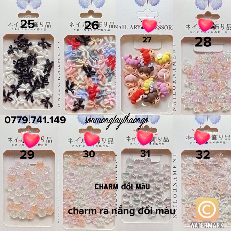 Charm nơ đính móng siêu xinh dành cho Nail