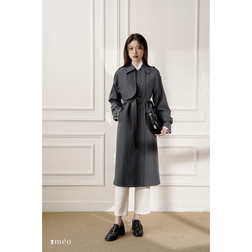 Áo khoác Trenchcoat dáng dài Novia [ Méo shop]
