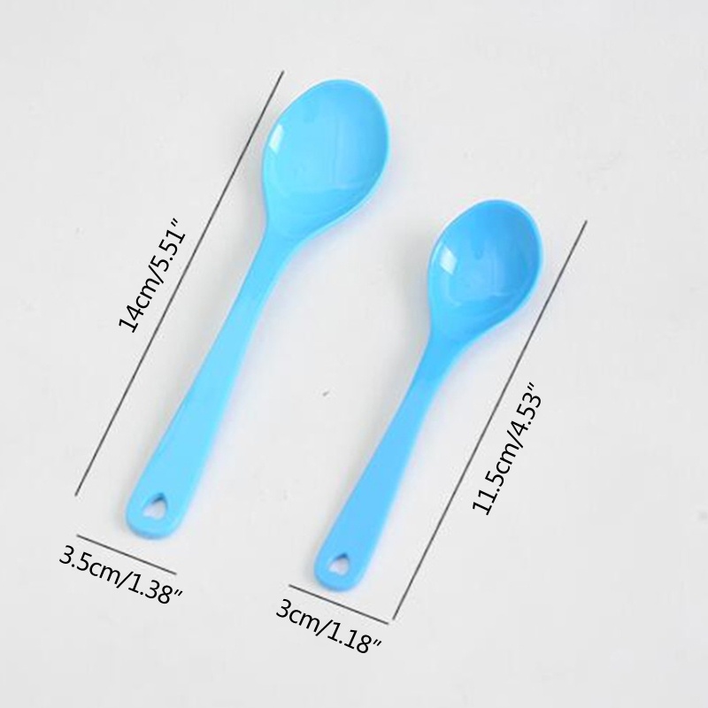 Bộ 12 Muỗng Nhựa Cấp Thực Phẩm Dùng Tập Ăn Cho Bé Sơ Sinh