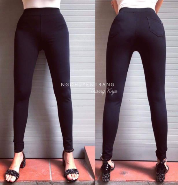 Quần legging wram loại 1 túi zip