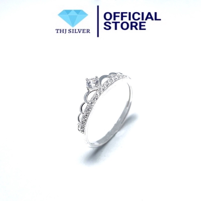 NHẪN NỮ TIM BẠC CHUẨN BẠC TA - NHẪN BẠC THJ