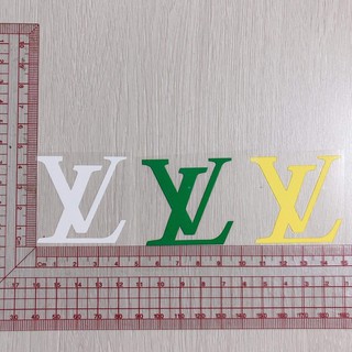 sticker hình ủi nhiệt logo Lv