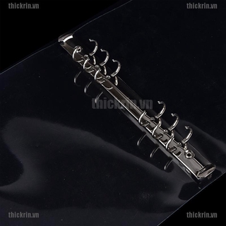 <Hot~new>A5/A6/A7 Transparent Loose Leaf Ring Binder Notebook Weekly Planner Diary Cover