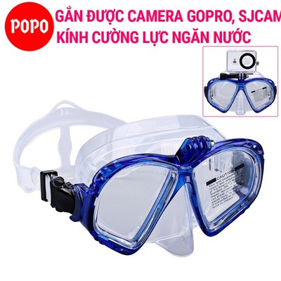 Mặt nạ lặn gắn được Gopro SJCAM mắt kính cường lực POPO Collection