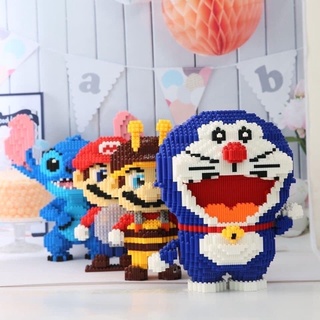 Lego bộ lắp ráp hoạt hình khủng long, Tony chopper, Doraemon, lợn hồng, mario, stitch, ...