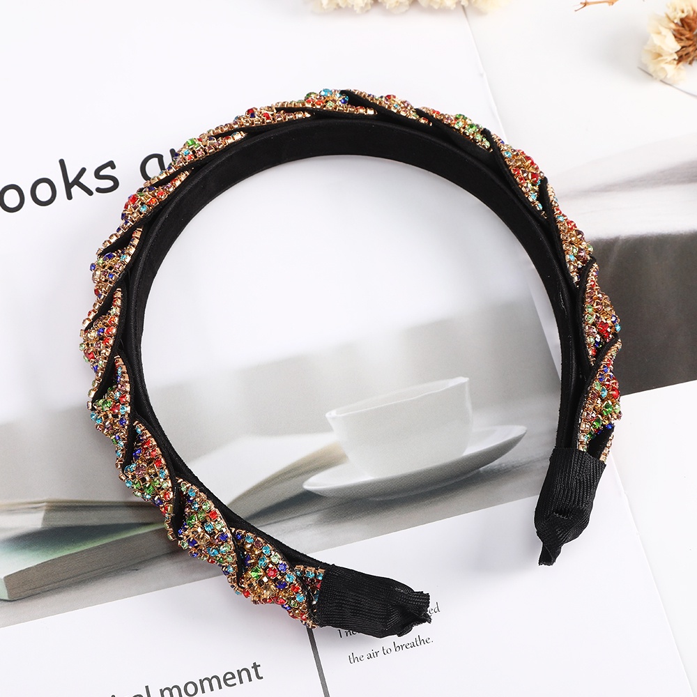 Haimeikang Cài Tóc Đính Đá Giả Kim Cương Sang Trọng Sáng Tạo Hàng Mới