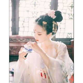 Chén trà gốm sứ men lam có nắp