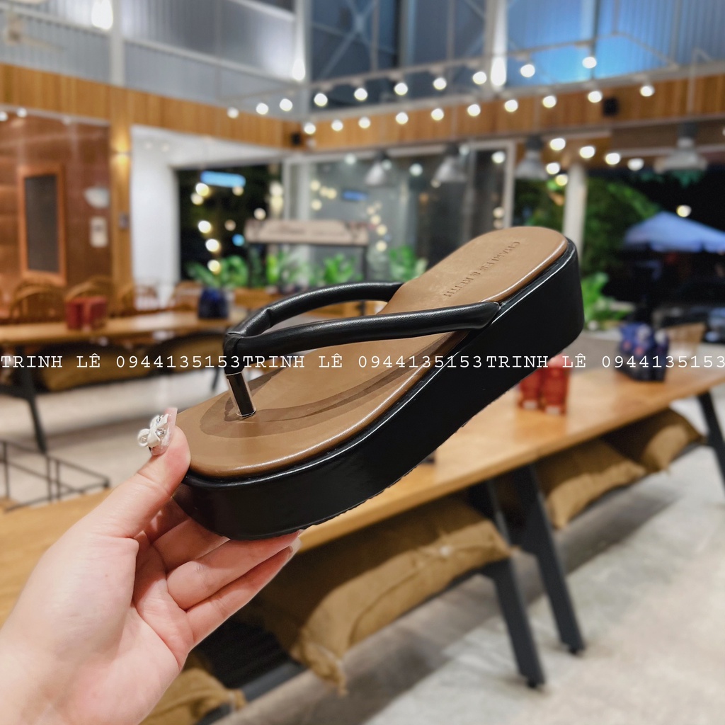 DÉP LÊ NỮ ĐẾ XUỒNG BÁNH MÌ CAO 5CM PHỐI NHIỀU MÀU HOT TREND TRINH LÊ SHOP GIÀY DÉP TL02