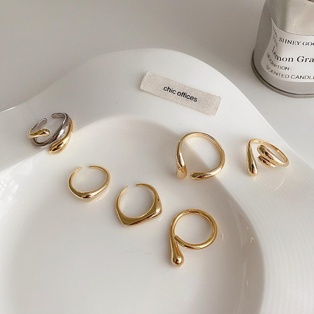 Nhẫn Cưới Xoắn Kiểu Retro Thanh Lịch Cho Nữ