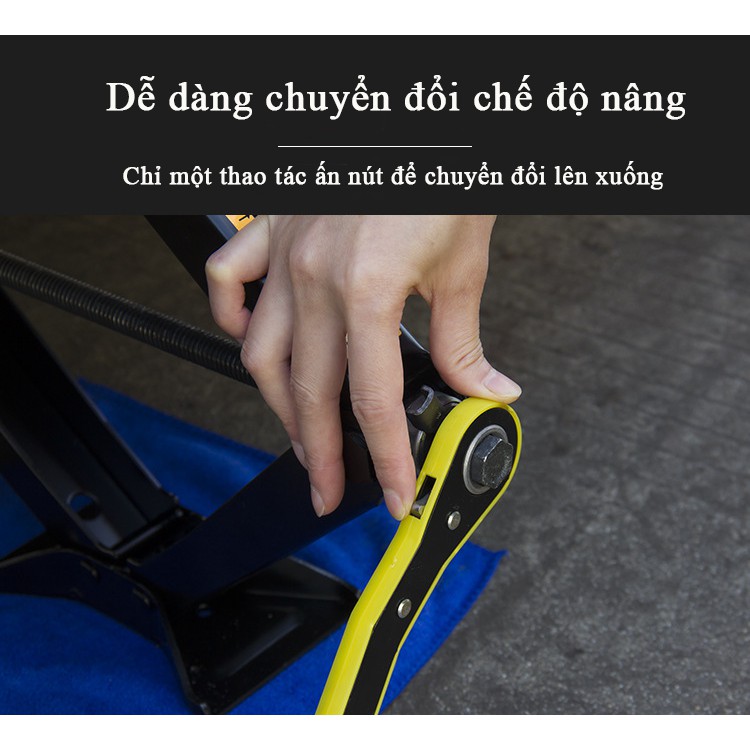 Kích Nâng Gầm Ô Tô, Xe Con, Xe Máy 2.5 Tấn Dạng Chữ A Nhỏ Gọn, Thay Thế Lốp Xe Hơi, Ô Tô Khẩn Cấp,Tặng Ngay 1 Cờ Lê