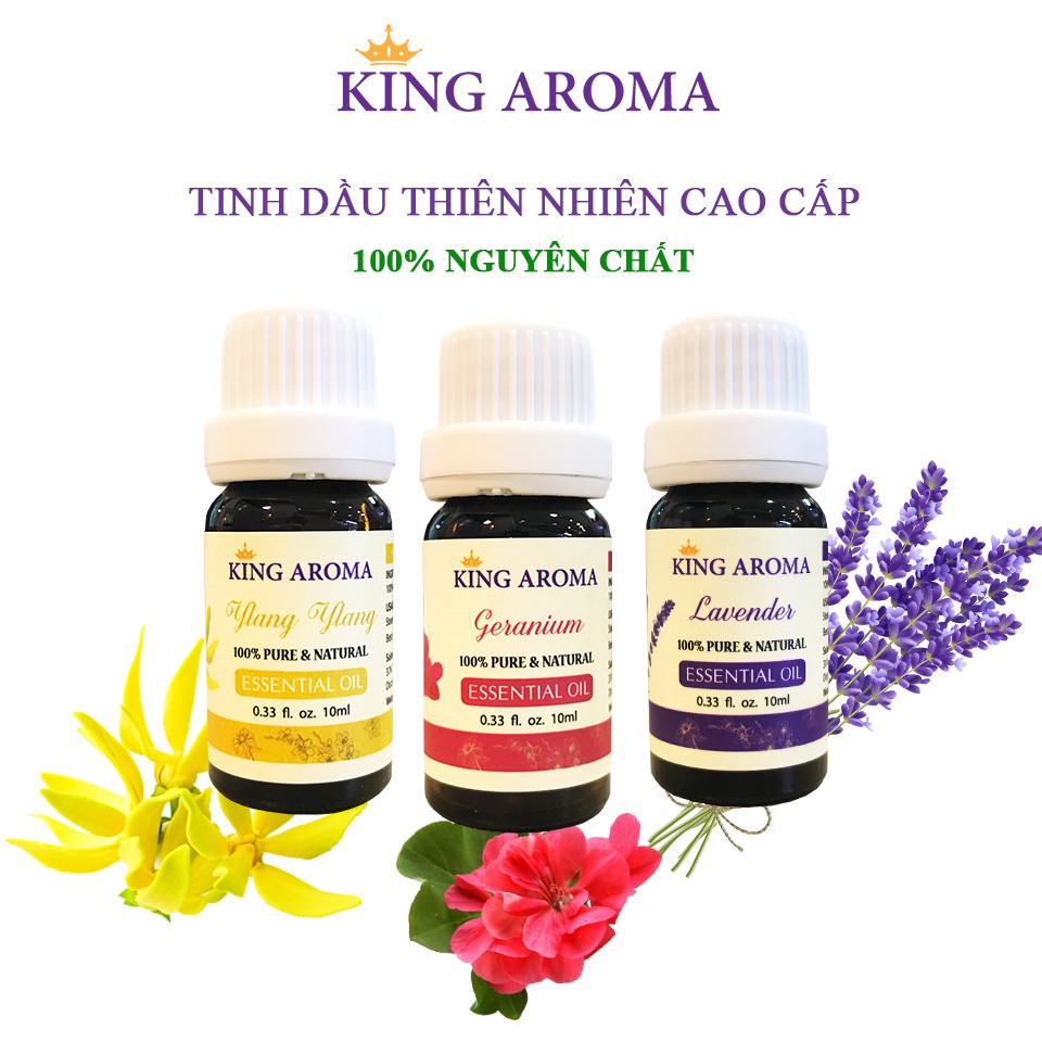 Combo 3 tinh dầu Tiết Kiệm | Ngọc Lan Tây - Phong Lữ - Oải Hương | 100% nguyên chất | thơm phòng, giúp ngủ ngon