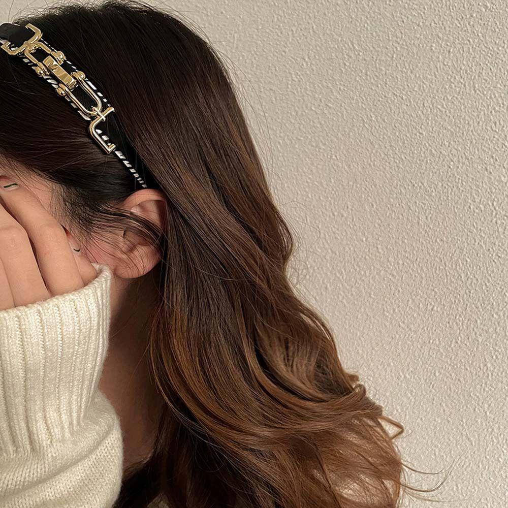 Băng Đô Cài Tóc Phối Dây Xích Thời Trang Tinh Tế Cho Nữ