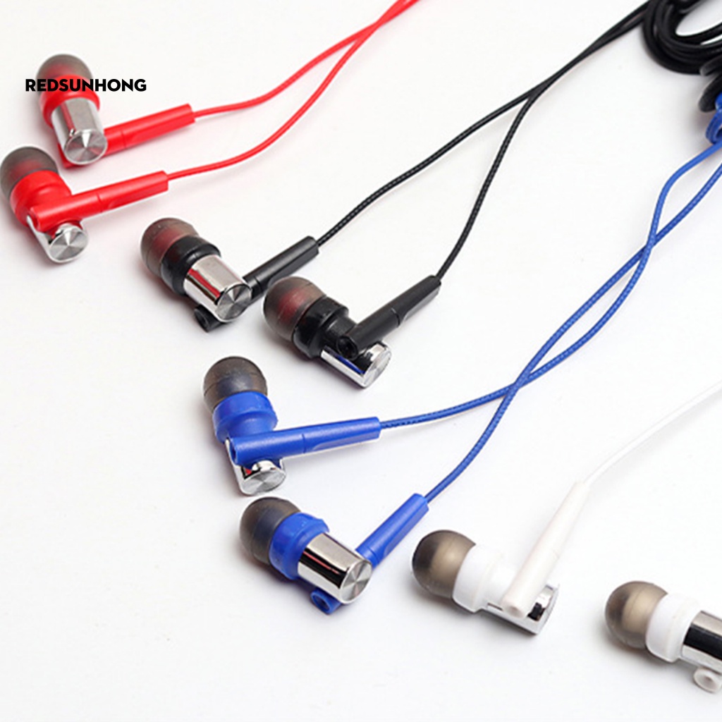 Tai Nghe Nhét Tai 3.5mm Có Dây Âm Thanh Siêu Nhẹ Cho Điện Thoại