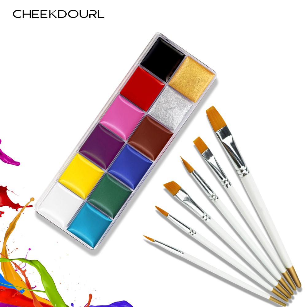 [Hàng mới về] Bảng 12 Màu Vẽ Cơ Thể Và Trang Điểm Mặt Vui Nhộn Phù Hợp Cho Các Dịp Lễ Hóa Trang | BigBuy360 - bigbuy360.vn