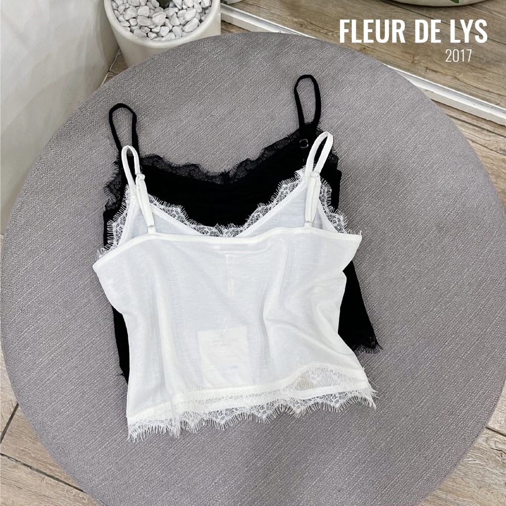 Áo 2 dây Delys áo bra viền ren thoáng mát dáng croptop sexy cho nữ