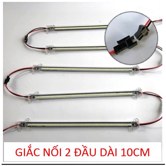 Đèn led thanh 50cm, 84 chipled 2835 siêu sáng, ánh sáng màu trắng và màu vàng