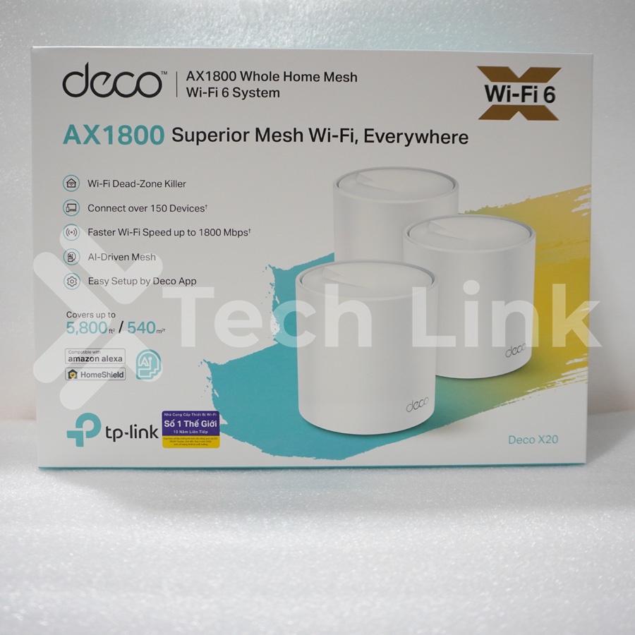 Hệ Thống Wi-Fi Mesh TP-Link Deco X20 Dành Cho Gia Đình Chuẩn AX1800