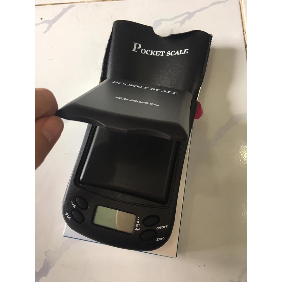 Cân Tiểu Ly Điện Tử Pocket AND202 200g/ 0.01g Cân Bỏ Túi Chính Xác Cao.