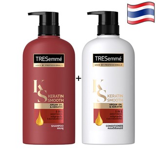 Combo dầu gội 400ml và dầu xả 400ml tresemme thái lan