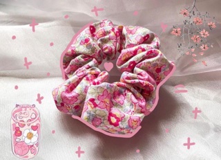 🌷scrunchies buộc tóc hoa hồng 💕