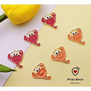 Charm kim loại tôm hùm cute K13 /Nguyên liệu làm phụ kiện handmade