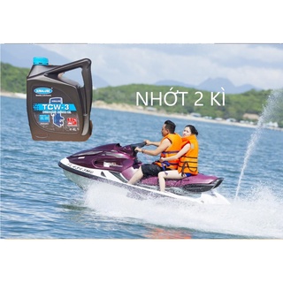 Nhớt 2 Kì Nhớt 2 Thì Dành Cho Tàu Cano, Máy Cano 2 Kỳ Thương Hiệu Aimalube TCW3 Chai 4 Lítw