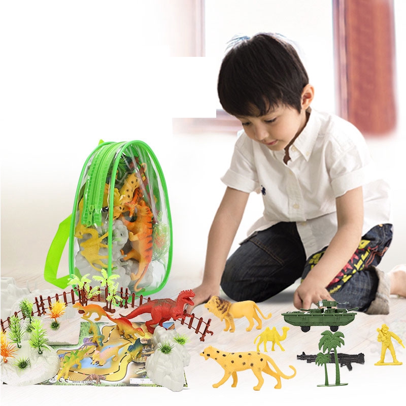 Set 34 Mô Hình Động Vật Hoang Dã Bằng Nhựa Cho Bé