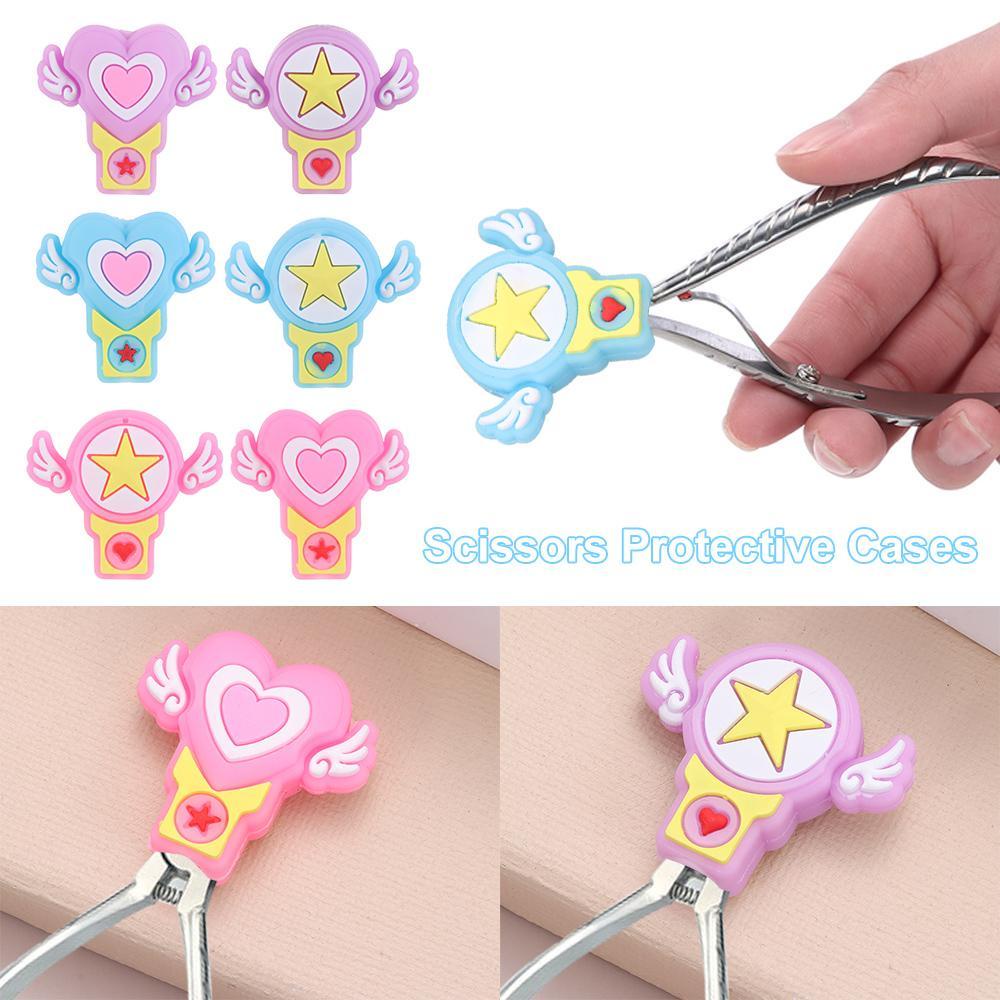 MELODG Vỏ Bọc Bảo Vệ Kéo Cắt Móng Tay Trái Tim Thiên Thần