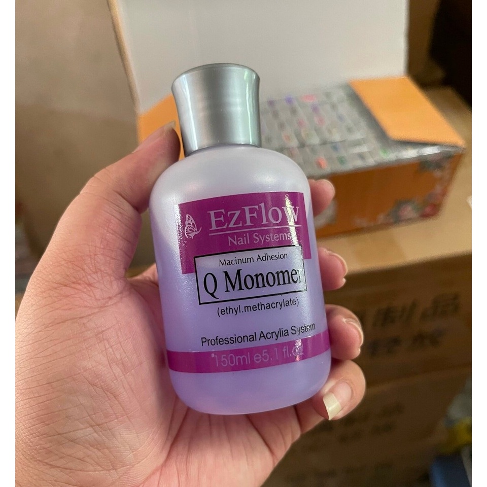 Dung dịch Tím Ez Ezfow 150ml đắp bột nặn hoa Nail - manh219