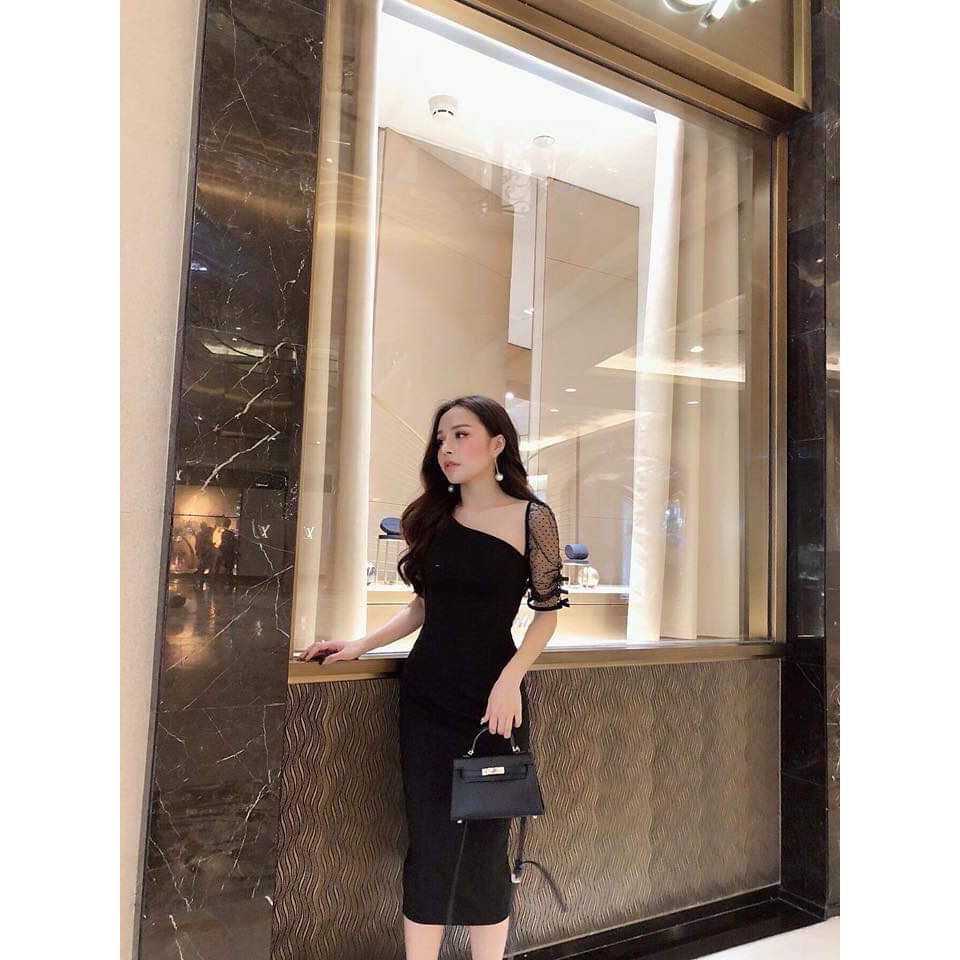 Đâm dự tiệc body cổ phối chéo - hàng cao cấp CX (Minh Trang Shop)