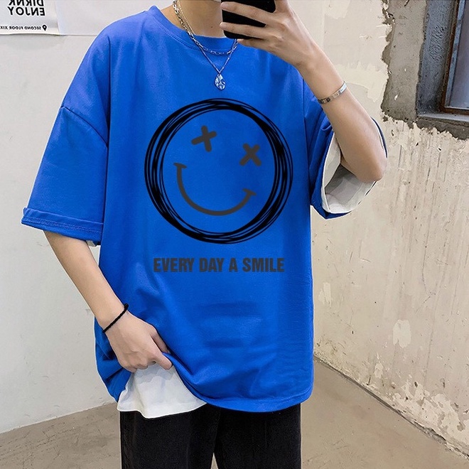áo thun from rộng nam nữ unisex fresize  tay lỡ dáng chuẩn mặt cười Every